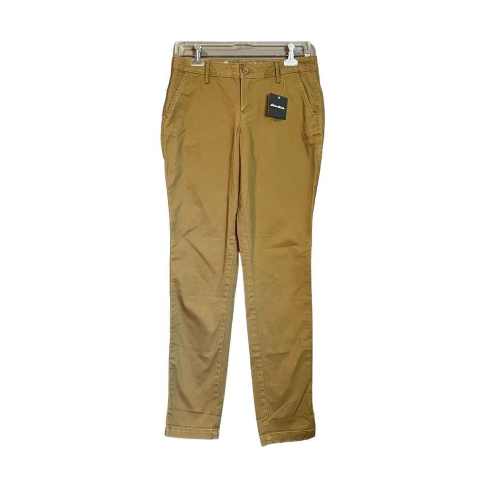 NWT! Eddie Bauer brown boyfriend slim pants